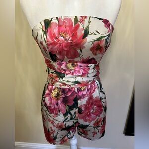 Express Cream Floral Romper Small Derby Boutique Discontinued